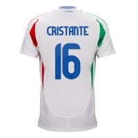 Camiseta Italia Bryan Cristante #16 Visitante Equipación Eurocopa 2024 manga corta